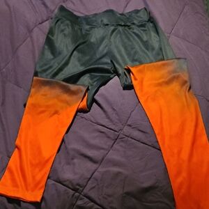 Kids Gradient Red and Black Leggings